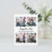 Carte Postale Personnalisé Joyeux Nouvel An Script 4 collage pho (Debout devant)