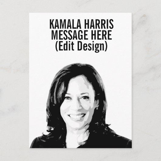 Carte Postale Personnalisé Kamala Harris (Devant)