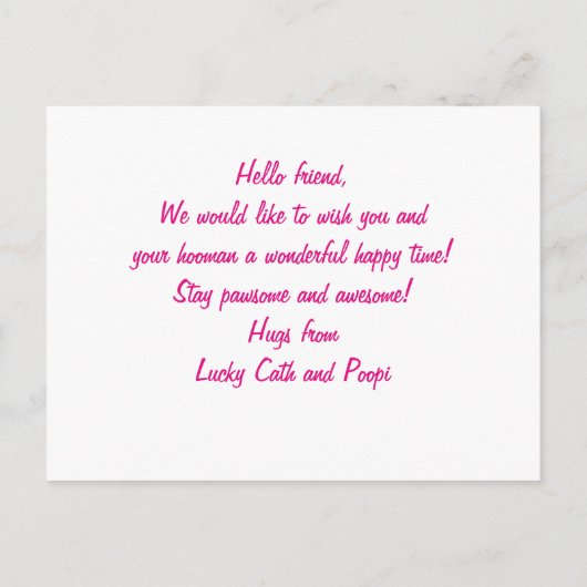 Carte Postale Personnalisé Kawaii Cute Plushie Power Plushiemail (Dos)