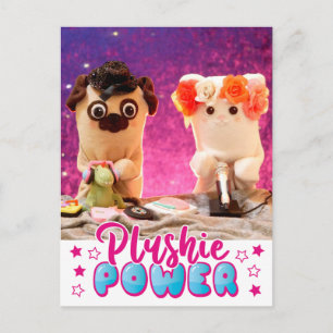 Carte Postale Personnalisé Kawaii Cute Plushie Power Plushiemail
