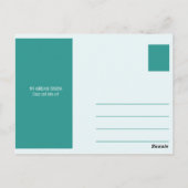 Carte Postale Personnalisé - Mariage simple Upolu Cay (Dos)