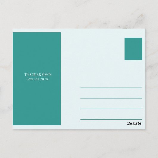 Carte Postale Personnalisé - Mariage simple Upolu Cay (Dos)