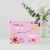 Carte Postale Personnalisé - Merci de devis personnel (Debout devant)