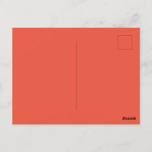 Carte Postale Personnalisé orange rouge image parfait standard