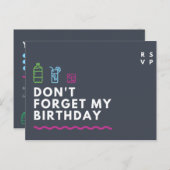 Carte Postale Personnalisé - RSVP (Devant / Derrière)