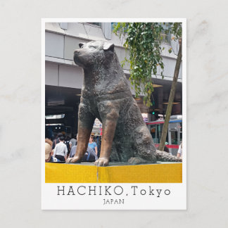 Carte Postale Personnalisé, Salutations de TOKYO, Hachiko, Japon