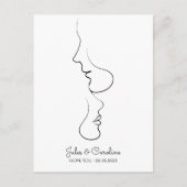 Carte Postale Personnalisé, Une Ligne, Amour, Bohème, Arabe (Devant)