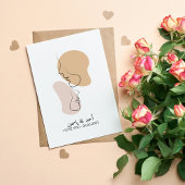 Carte Postale Personnalisé, Une Ligne, Amour, Boho, Arabe