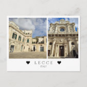 Carte Postale Personnalisé, une vue de Lecce, Pouilles, Italie P (Devant)