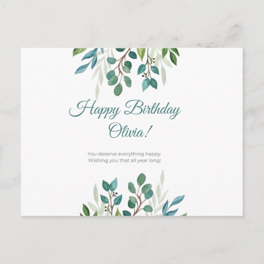 Carte Postale Personnalisé - Vous méritez tout heureux (Devant)