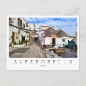 Carte Postale Personnalisé, vue sur Alberobello, les Pouilles (Devant)