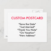 Carte postale personnalisée (Devant / Derrière)