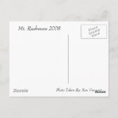 Carte postale personnalisée (Dos)