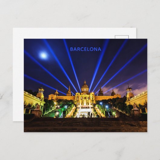 Carte postale personnalisée à Barcelone (Devant / Derrière)