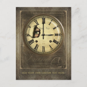 Carte Postale personnalisée à l'horloge de Paris