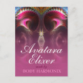 Carte postale personnalisée Art Fractal Light Inne (Devant)