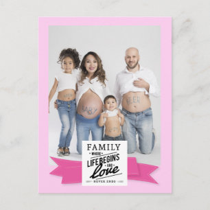 Carte postale personnalisée avec photo moderne et