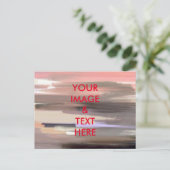 Carte postale personnalisée avec votre propre phot (Debout devant)