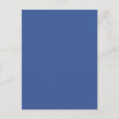 Carte postale personnalisée Bleu d'entreprise (Devant)