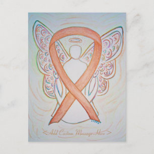 Carte postale personnalisée Bright Gold Awareness