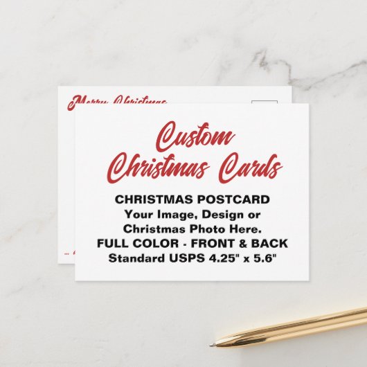 CARTE POSTALE PERSONNALISÉE CARTE POSTCARD (Devant/Arrière en situation)