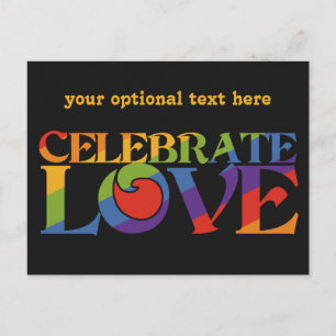Carte postale personnalisée Celebrate Love