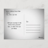 Carte postale personnalisée Collage de 3 photos (Dos)