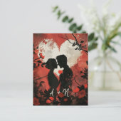Carte postale personnalisée Couple Valentine's Day (Debout devant)