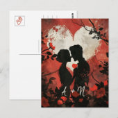 Carte postale personnalisée Couple Valentine's Day (Devant / Derrière)