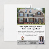 Carte postale personnalisée d'agent immobilier mod (Devant / Derrière)