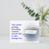 Carte postale personnalisée de bateau de croisière (Debout devant)