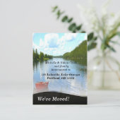 Carte postale personnalisée de déménagement au bor (Debout devant)