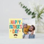 Carte postale personnalisée de la fête des pères (Debout devant)