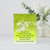 Carte postale personnalisée de la prière irlandais (Debout devant)