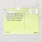 Carte postale personnalisée de la prière irlandais (Dos)