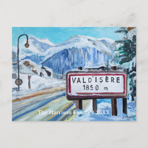 Carte postale personnalisée de la station de ski d