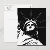 Carte postale personnalisée de l'état de Liberty N (Devant / Derrière)