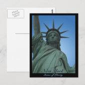 Carte postale personnalisée de l'état de Liberty N (Devant / Derrière)
