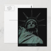 Carte postale personnalisée de l'état de Liberty N (Devant / Derrière)