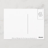 Carte postale personnalisée de l'état de Liberty N (Dos)