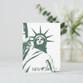 Carte postale personnalisée de l'état de Liberty N (Debout devant)