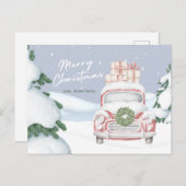 Carte postale personnalisée de Noël (Devant / Derrière)