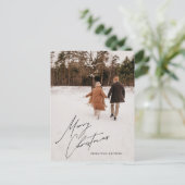 Carte postale personnalisée de Noël photo (Debout devant)