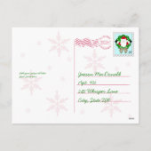 Carte postale personnalisée de Père Noël (Dos)