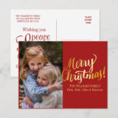 Carte postale personnalisée de photo de Joyeux (Devant / Derrière)