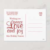 Carte postale personnalisée de photo de Joyeux (Dos)