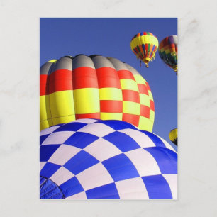 Carte postale personnalisée des ballons à air chau