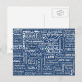 Carte postale personnalisée des villes de Finlande (Devant / Derrière)