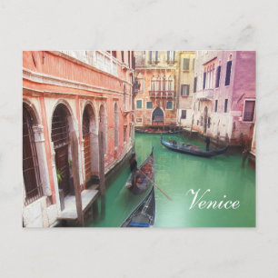 Carte postale personnalisée du canal de Venise