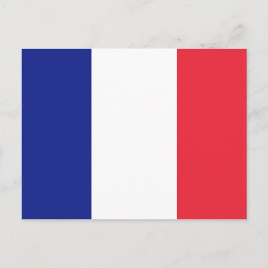 Carte postale personnalisée du drapeau français (Devant)